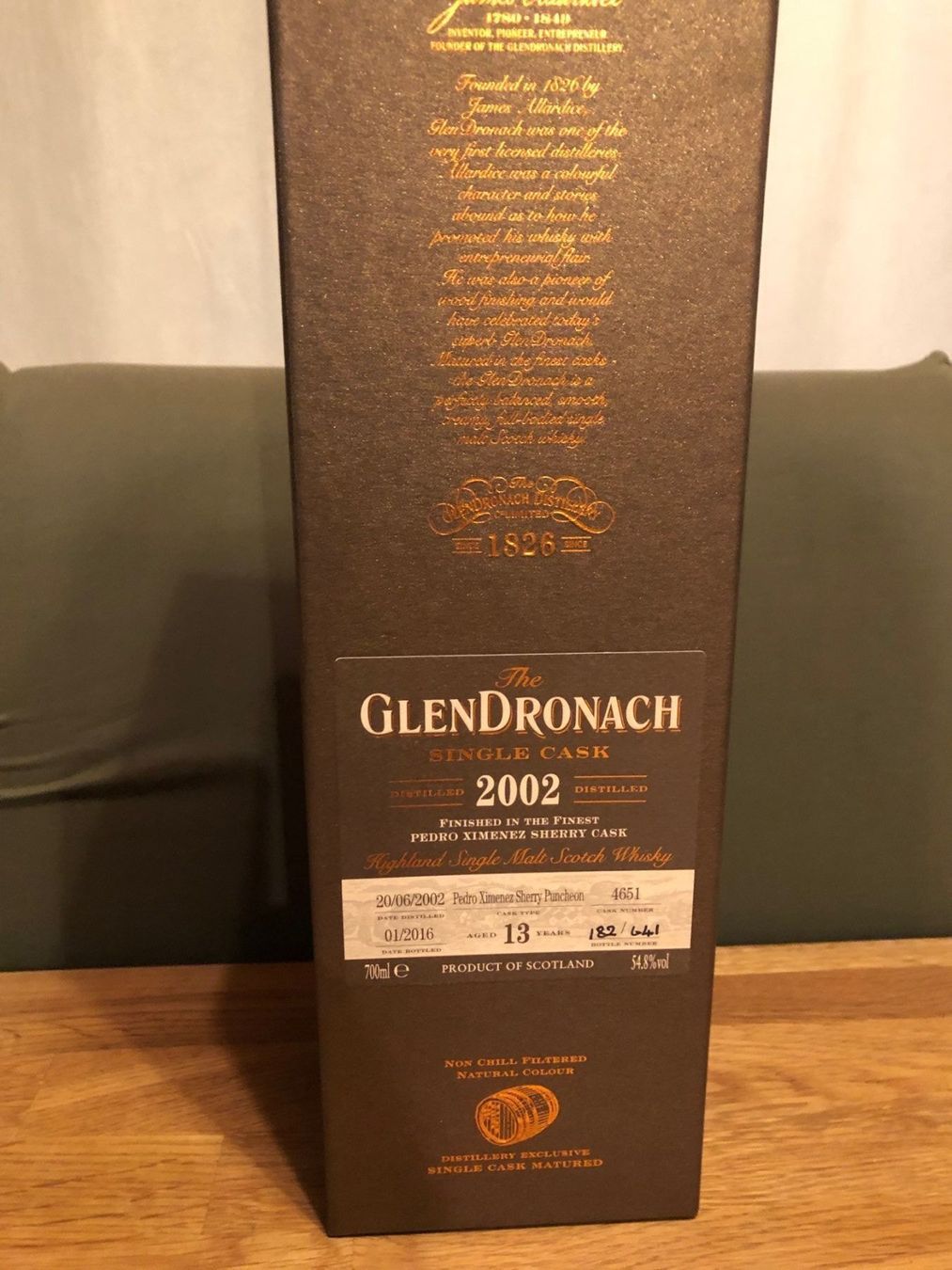 Glendronach Spirituosen: Glendronach Single Cask #4651 - batch 13 – Neu und originalverpackt aus Hinwil von allerlei0815