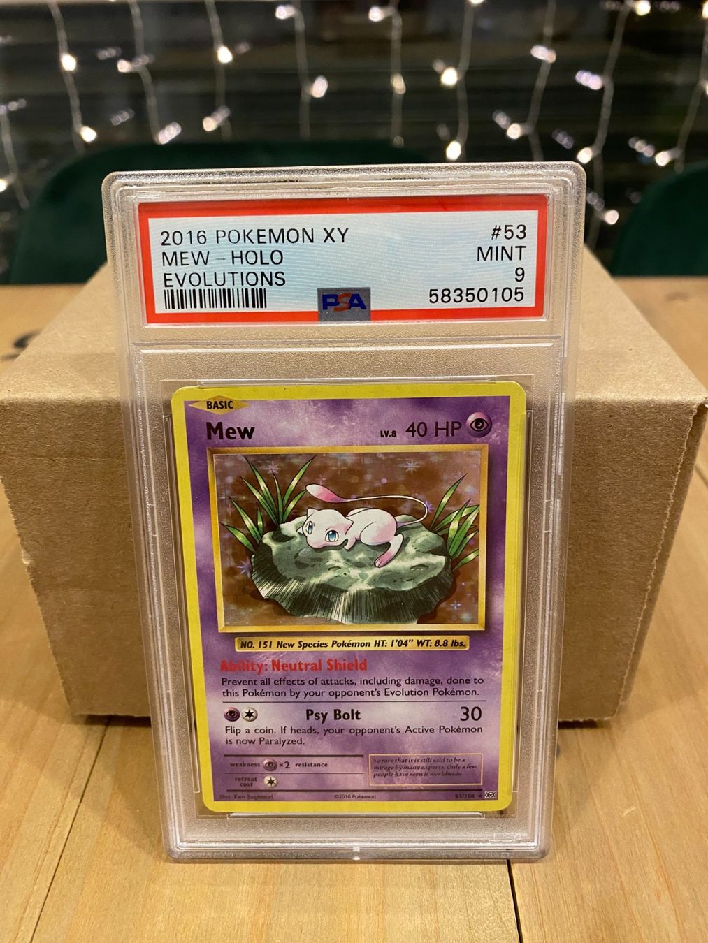 Pokémon Carte collezionabili: 2016 Pokemon XY MEW HOLO Evolutions PSA 9 – Nuovo (secondo la descrizione) da Däniken SO venduto da Giuliano91