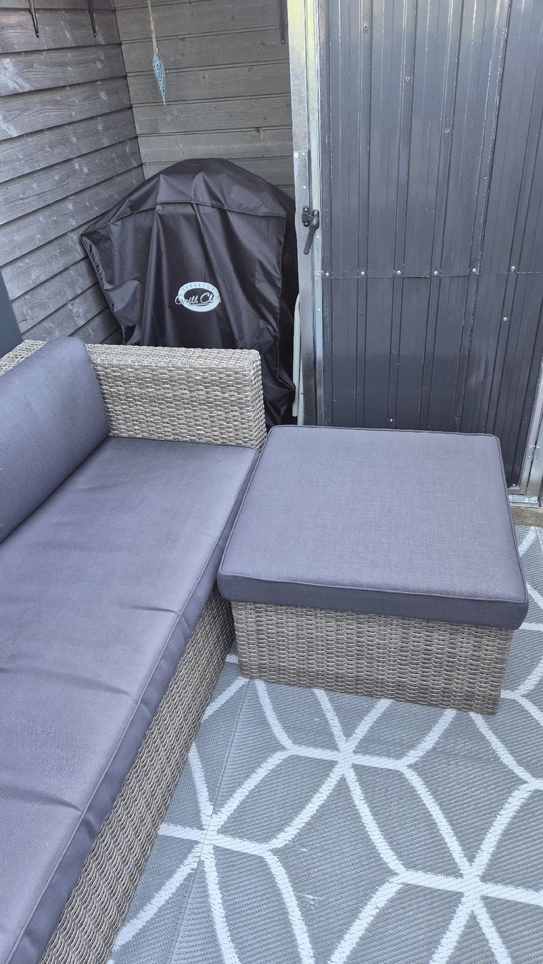 Sofas: Garten Lounge Set mit Polster, Anthrazit – Gebraucht aus Münsingen von ang_wtm9