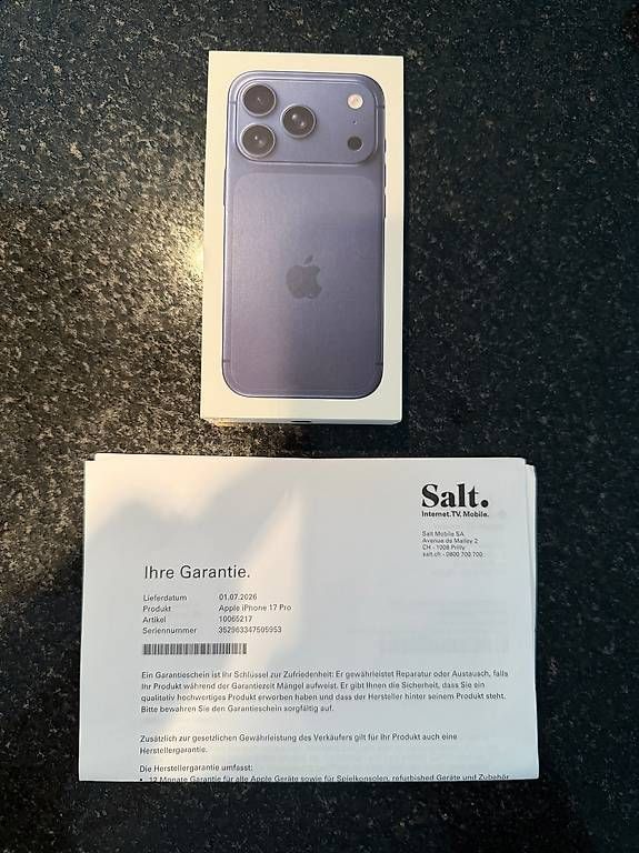 Telefoni cellulari / Smartphones: Neu verpacktes Iphone 17PRO – Usato da Luzern venduto da XCC