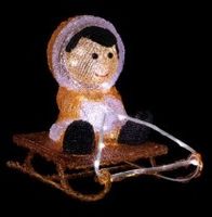 AKTION Beleuchtung Eskimo mit Angel mit weissen LEDs