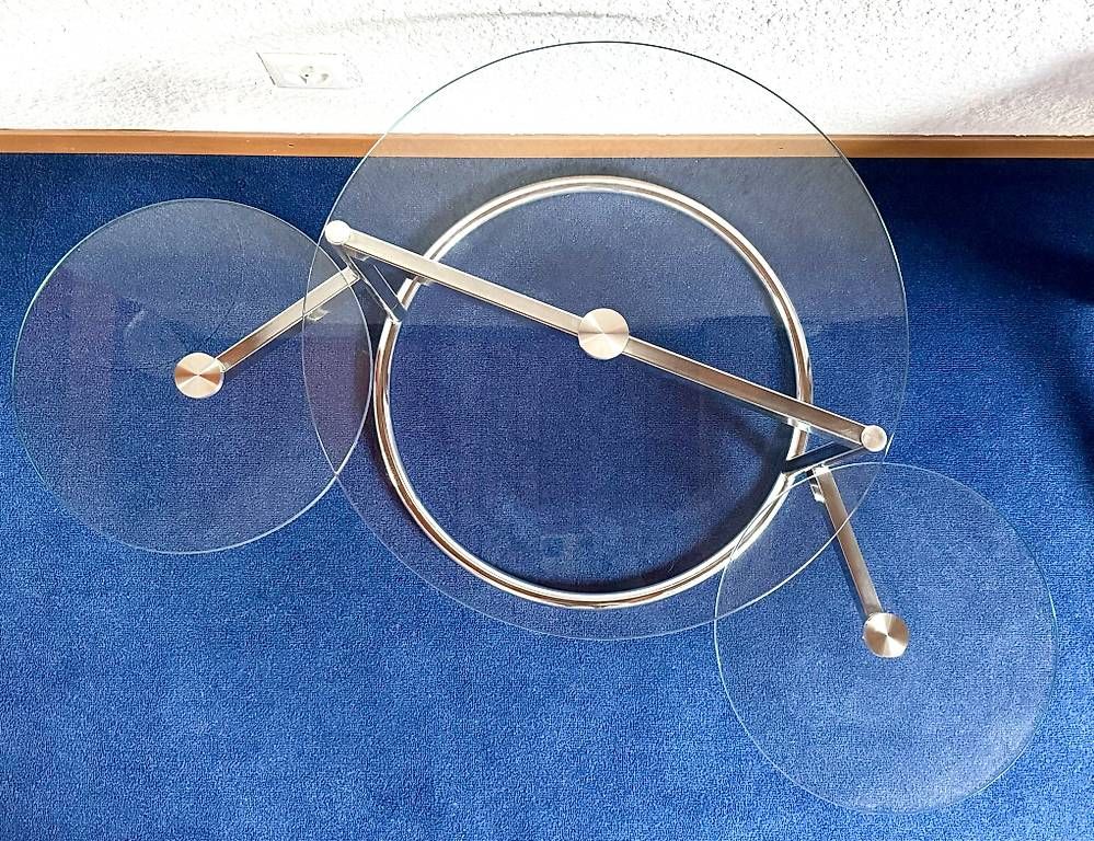 Tables: Table basse en verre et métal – D'occasion à Lausanne par huggylesbonstuyaux01 2