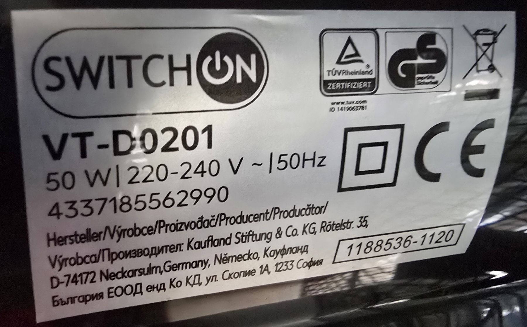 Ventilatoren: Standventilator SwitchON VT-D0201, 50W – Gebraucht aus Frauenfeld von Katrina13 5