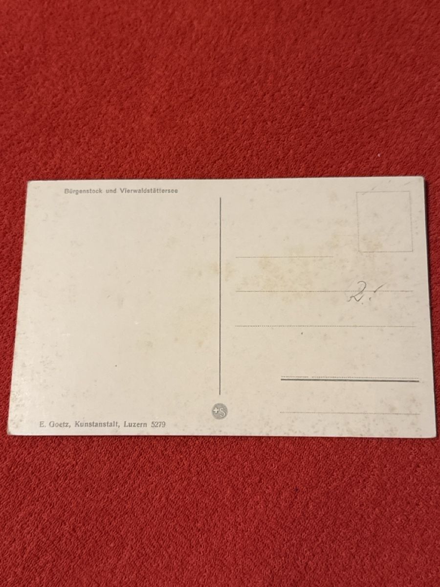 Cartoline postali: Ak Bürgenstock& Vierwaldstättersee – Usato da St. Antönien venduto da and_75rc 1