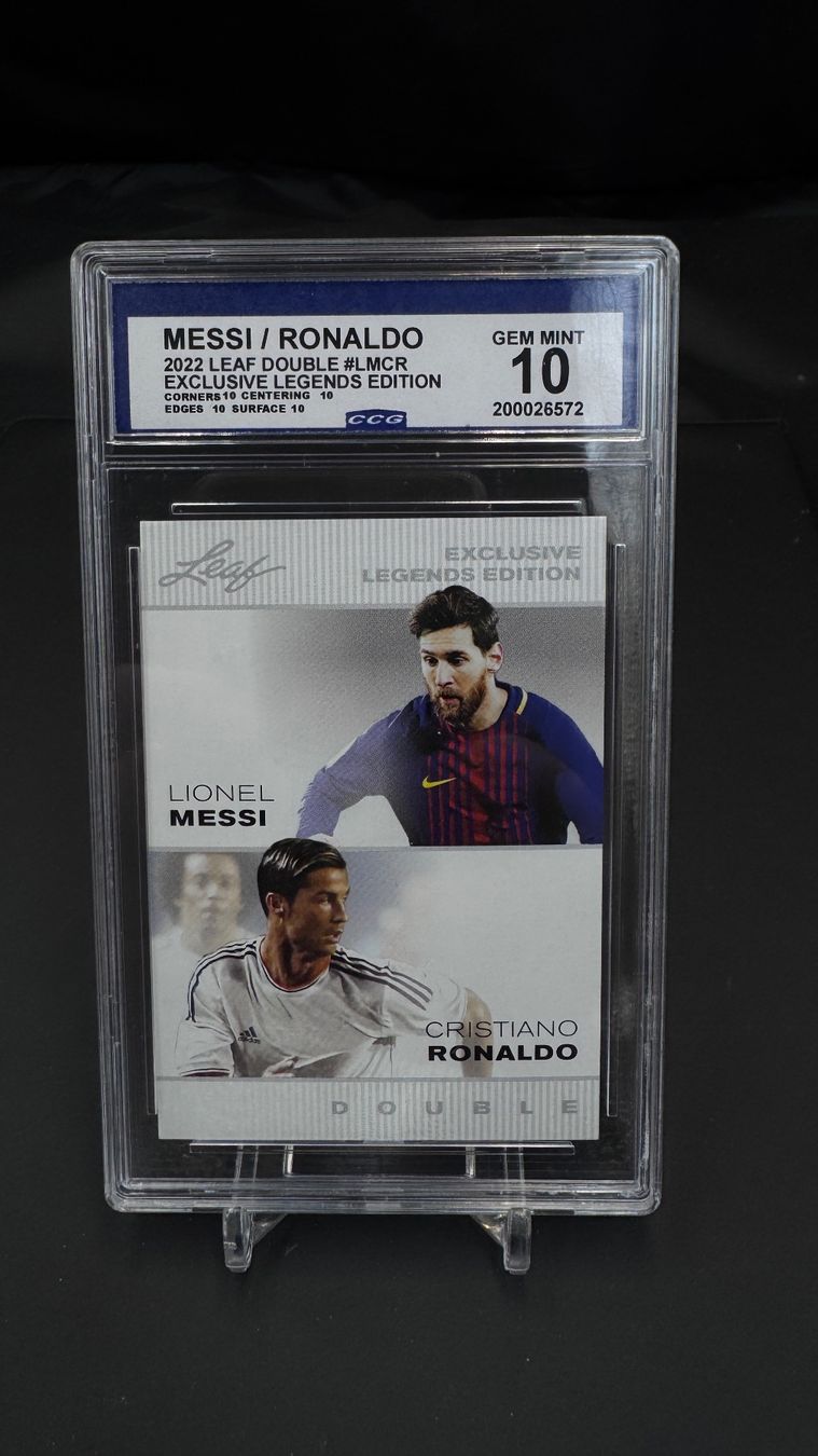 Carte collezionabili: Messi Ronaldo 2022 Leaf Legends Double CCG 10 Gem Mint GOAT – Nuovo (secondo la descrizione) da Jegenstorf venduto da plataOplomo 1