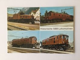 Postkarte Historische SBB-Lokomotiven