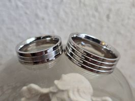 Edelstahl Ringe Grösse 14, 13, 9