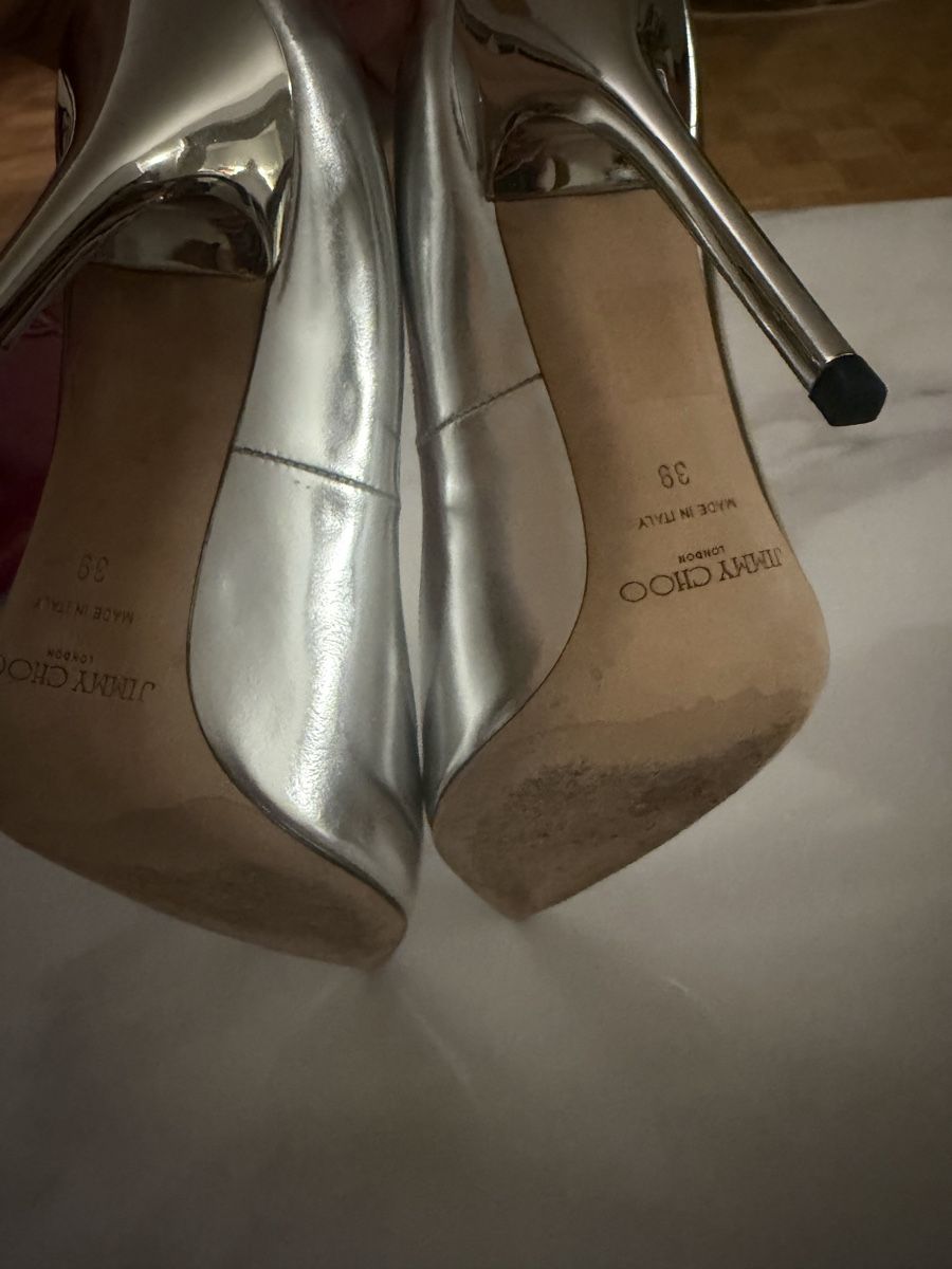 Jimmy Choo Chaussures femmes: Jimmy Choo Anouk silber Pump – D'occasion à Küsnacht ZH par Glamour2019 3