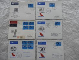50 Jahre Schweizer Luftpost, Pro Aero Swissair, Top Zustand!