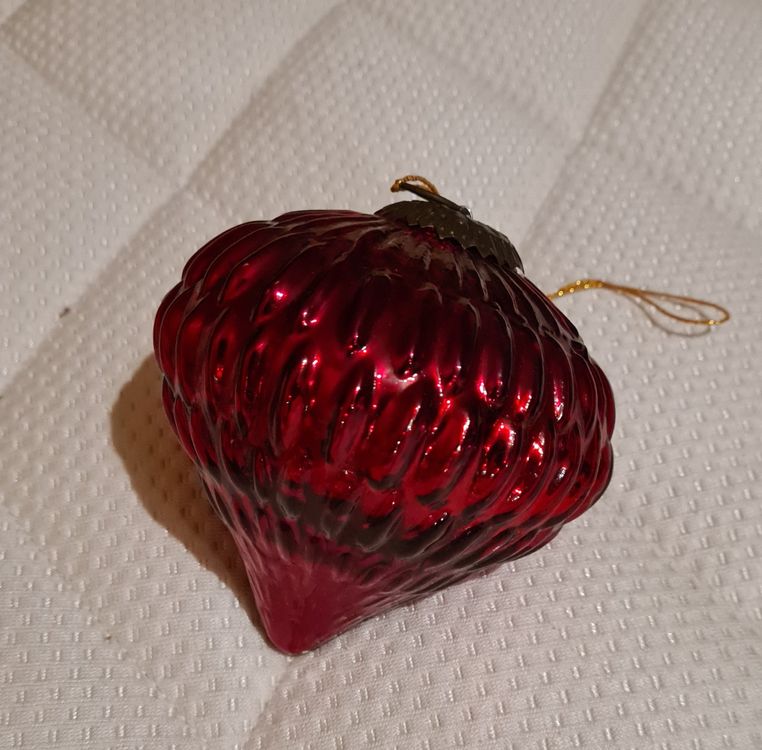4 Weihnachtskugeln Tropfenform rot Kaufen auf Ricardo