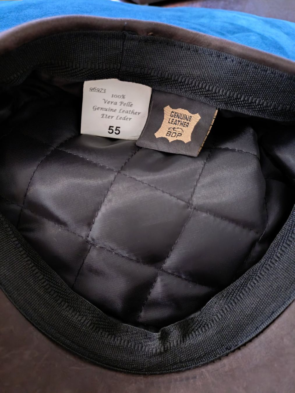 Copricapi, berretti & cappellini: Béret / Mütze Leder – Nuovo e nell'imballaggio originale da Bülach venduto da Stardust77 2