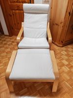 IKEA POÄNG Sessel & Fusshocker