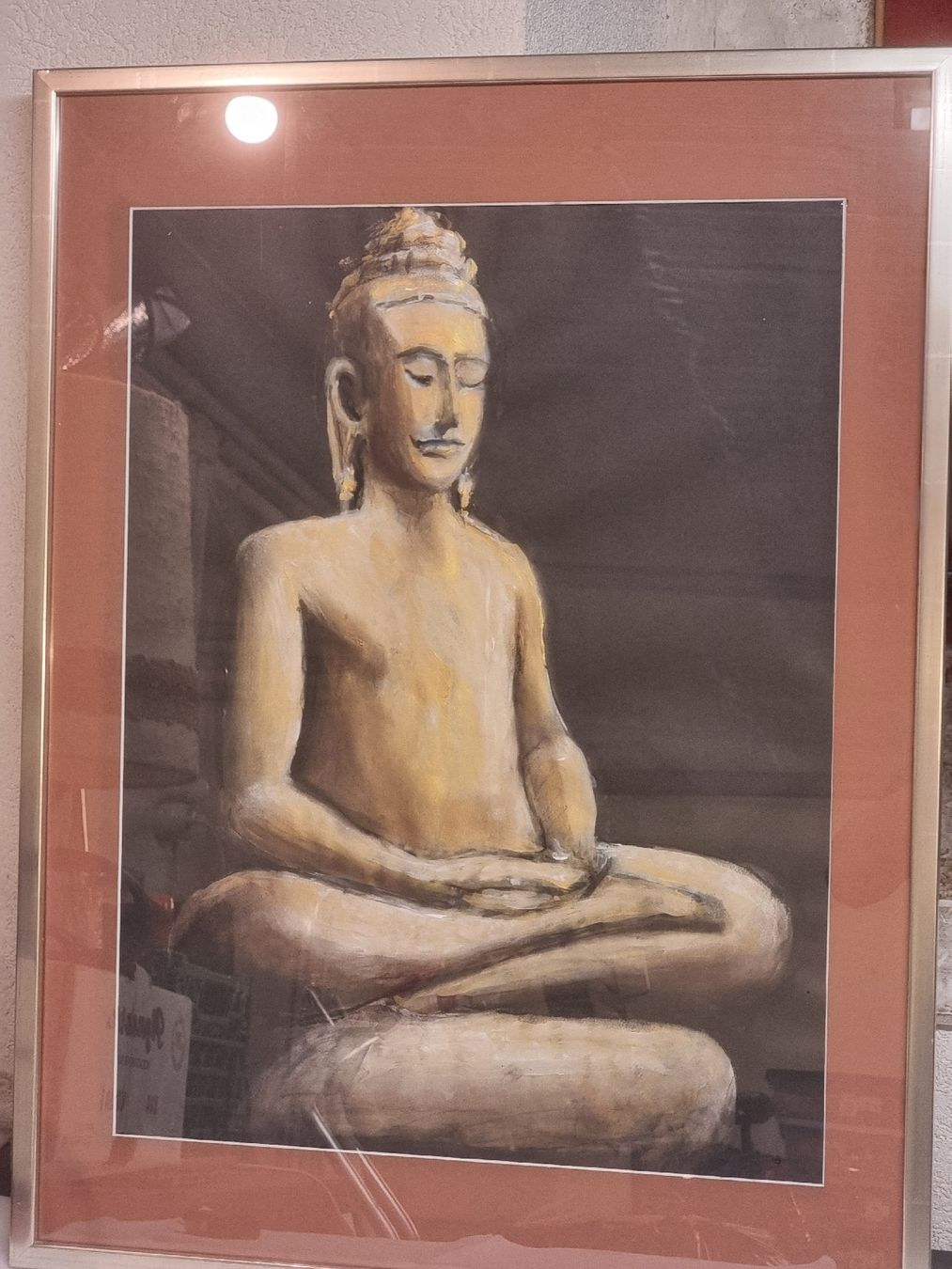 Dipinti: Buddha Bild, gerahmtes Original Gemälde, neuwertig – Usato da Zürich venduto da Budget-Brocki 3