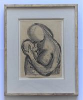 Ralf de Bourson Mutter mit Kind Original