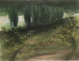 🟡DESIGN Kunst Aquarell mit Bleistift vom Künstler signiert