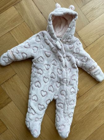 Herziger Baby Winter Overall mit Ohren, Grösse 62