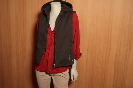 Wende-Gilet Street One, warm, braun, neuwert., Gr. 38/40