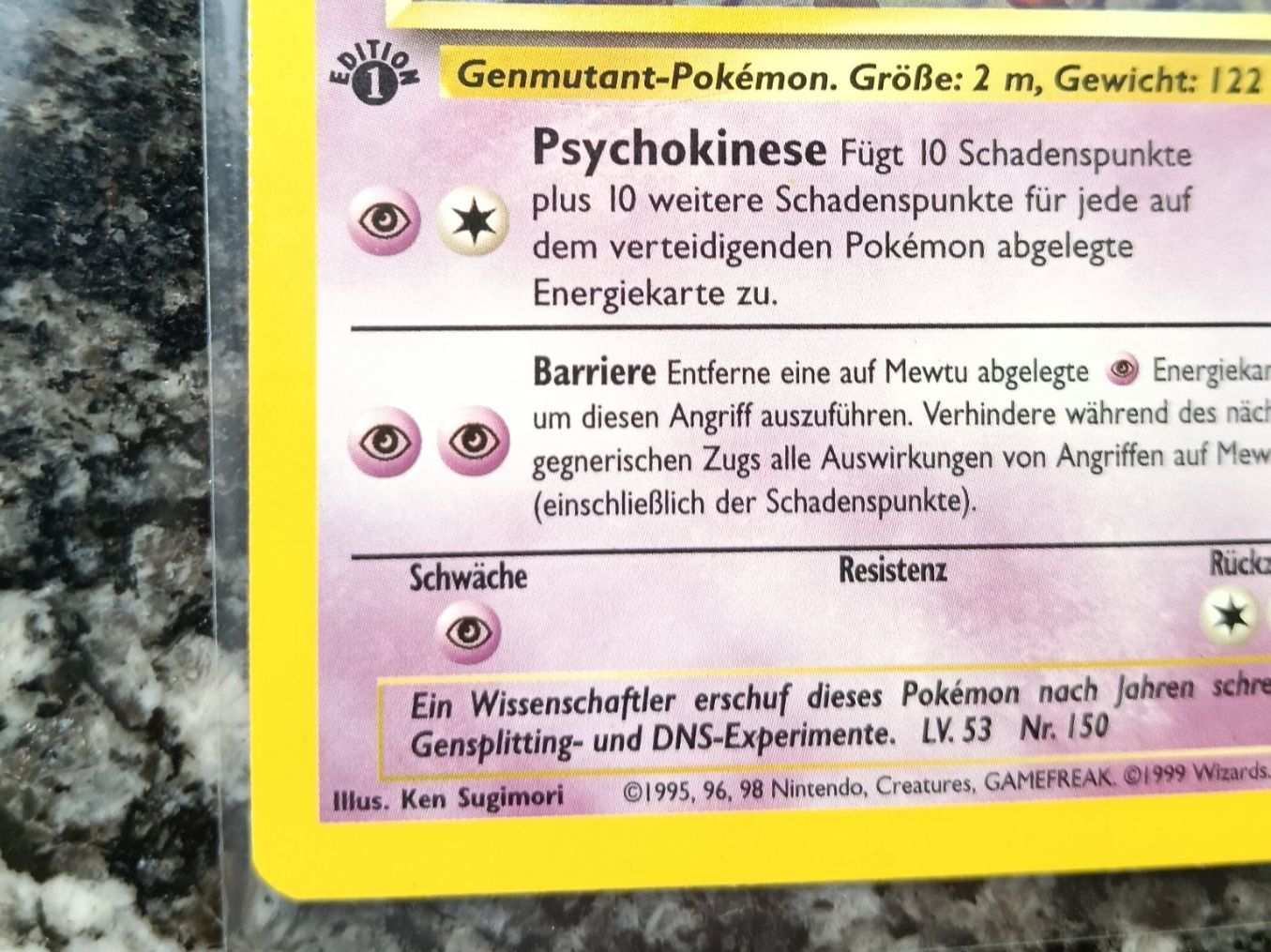 Pokémon Sammelbilder & Trading cards: Pokemon Base Set 1 Edition Holo Mewtu – Gebraucht aus LEUZIGEN von mic_sdh5 4