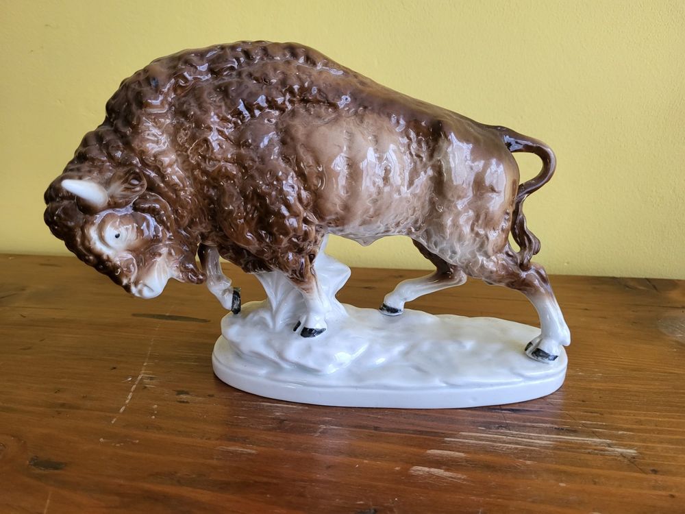 Porzellan Bison von GDR | Kaufen auf Ricardo