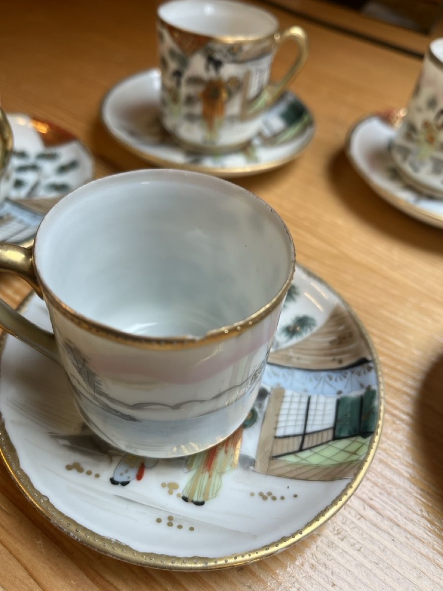 Set di piatti: Vintage Kaffeeservice, japanisches Design – Usato da Tenniken venduto da Bombadil8 4