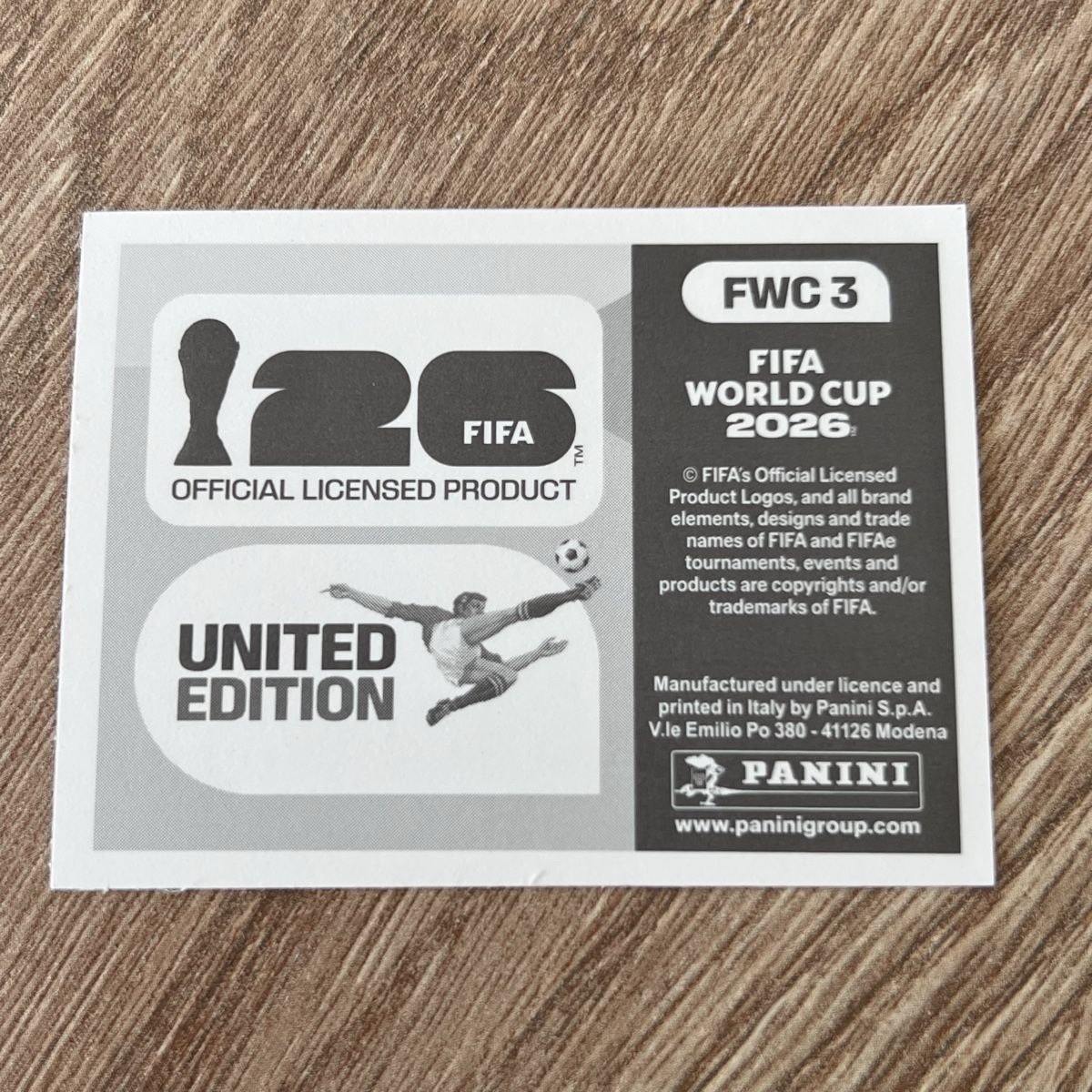 Panini Carte collezionabili: Official Slogan United Edition - FWC 4 – Nuovo (secondo la descrizione) da Courtételle venduto da migou65 1