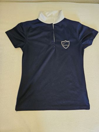 Felix Bühler Damen Turniershirt Gr. S Navy/Weiss Kurzarm