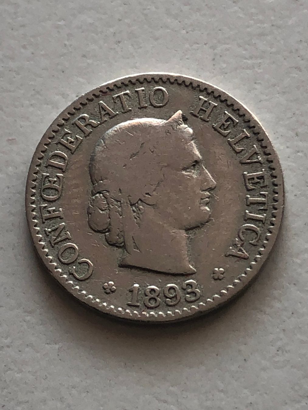 Tutti le monete: 5 Rp. 1893 – Usato da Schötz venduto da Odpa
