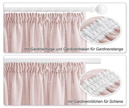 Tende: Vorhänge Leinenoptik 2er-Set BxH 140x160cm – Nuovo e nell'imballaggio originale da Adlikon b.Regensdorf venduto da MK-VORHANGSERVICE 1