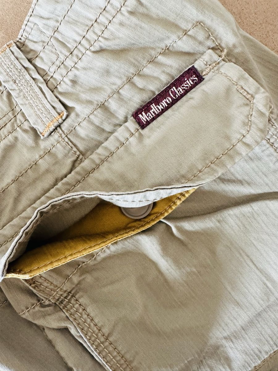 Marlboro Pantaloni: Marlboro Classics Pantaloni Cargo Beige W33/L34 – Nuovo (secondo la descrizione) da Cureglia venduto da myr_9v25 5
