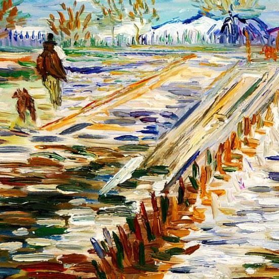 Riproduzioni & Creazioni: Vincent van Gogh Landschaft mit Schnee – Nuovo (secondo la descrizione) da Larnaca venduto da KunstDepot24 5