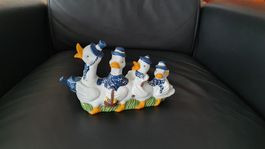 Spezielle Keramik Ente Familie