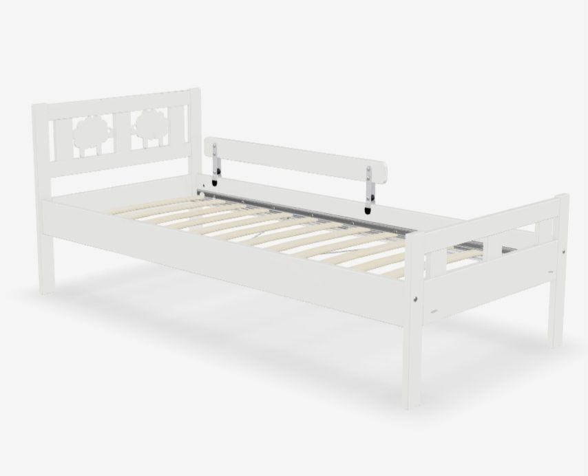 Juniorbettgestell mit Lattenrost weiss 70x160 NEU | Kaufen auf Ricardo