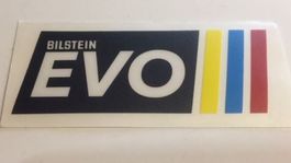 Bilstein Evo Aufkleber Sticker Konturgeschnitten 3x8cm