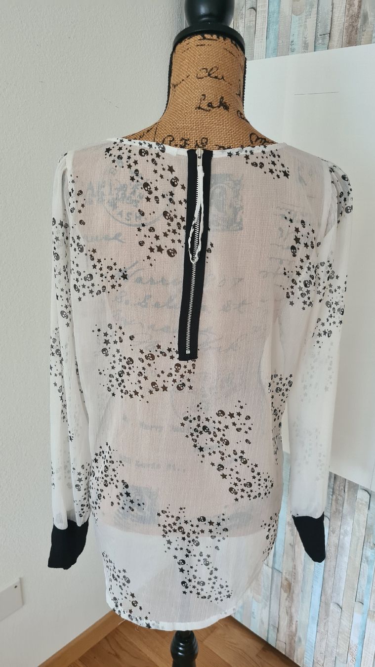 Camicette: Leichte Bluse mit Totenkopfmuster Gr.M – Usato da KRIENS venduto da Franzy_Blond10 3