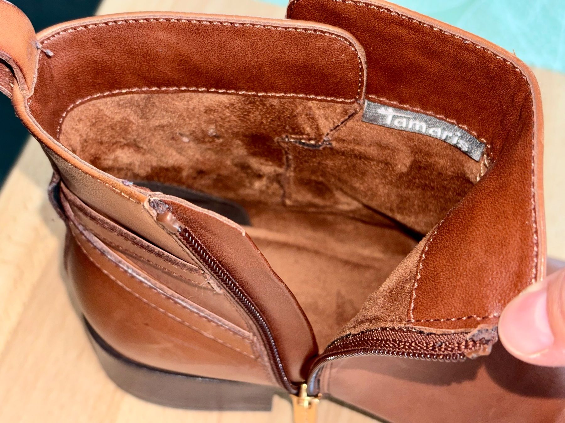 Tamaris Damenschuhe: Tamaris Stiefelette Gr. 38 cognac – Gebraucht aus Kirchlindach von cumbiacabeza 1
