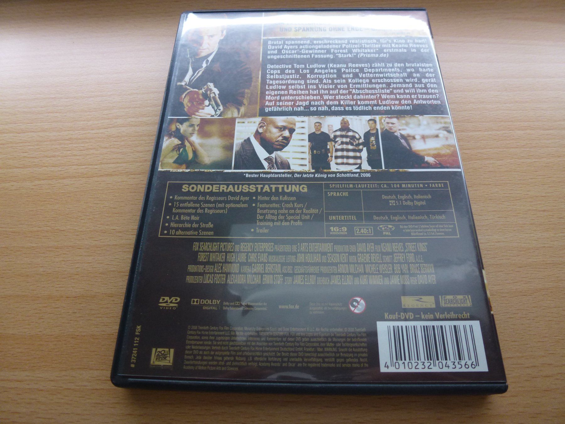 Alle DVDs: Street Kings – Gebraucht aus Hombrechtikon von HGK50 1