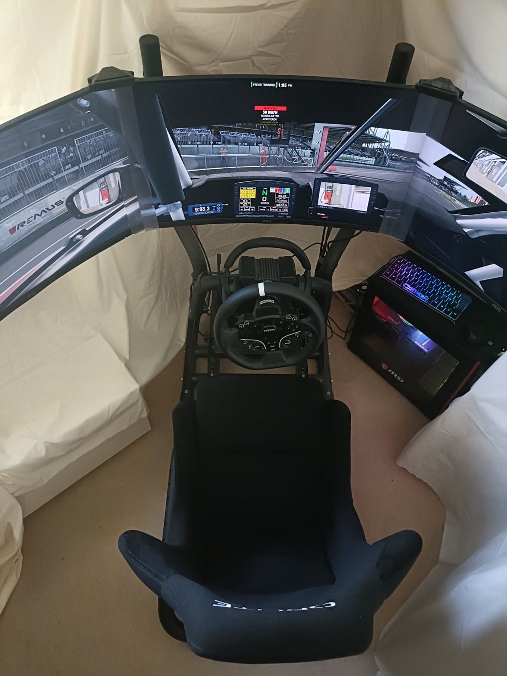 Moza Racing Manettes: Moza Sim Rig mit PC – D'occasion à luzern par Kurtibusbus 5