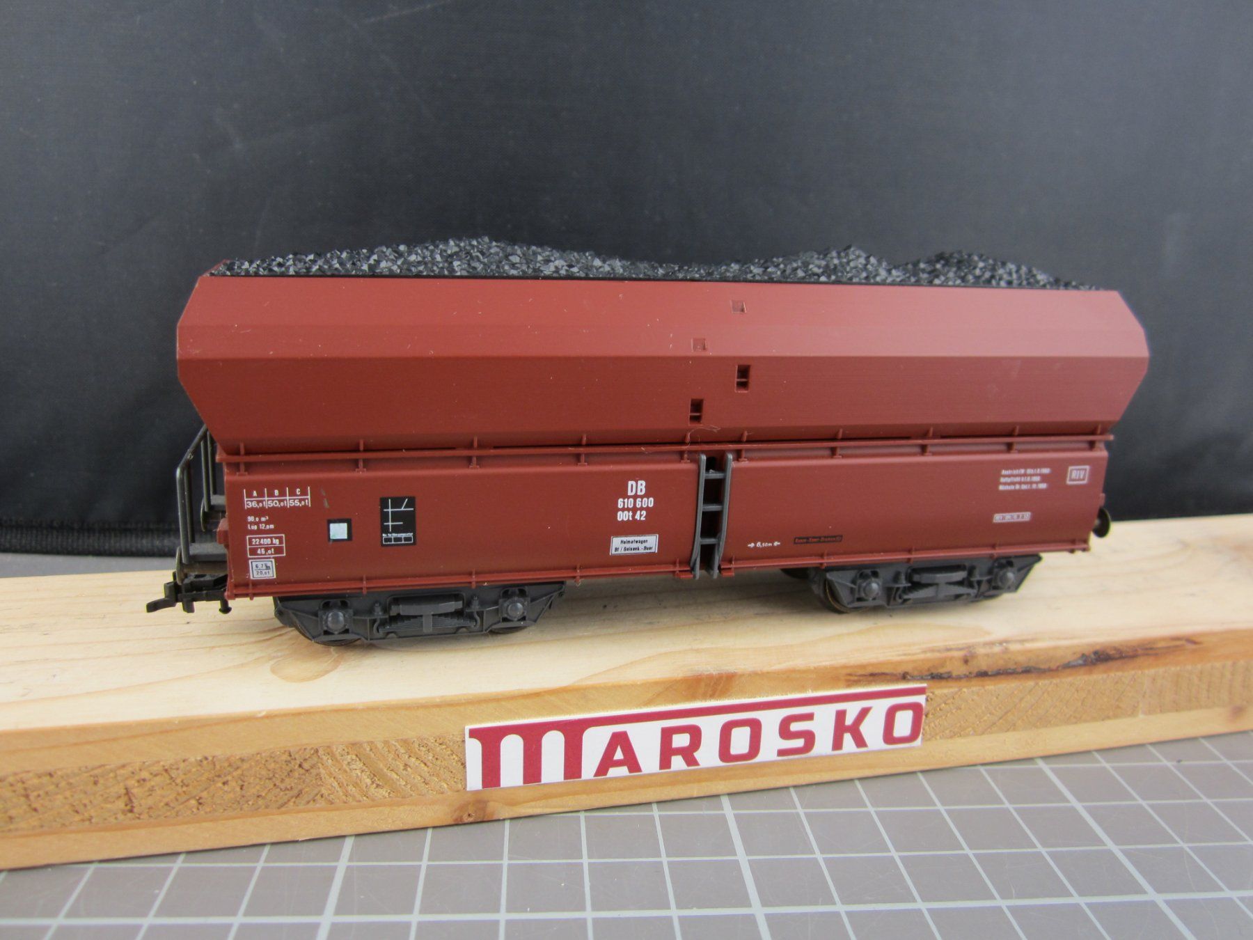 Roco Modelleisenbahnen: Roco 46239 DB Kohlentransporter, mit OVP, DC, KK – Gebraucht aus Malters von Marosko