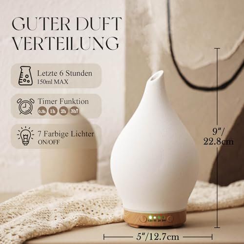 Umidificatori d'aria: Diffuser 150ml Handgeblasen Keramik Luftbefeuchter – Nuovo e nell'imballaggio originale da Hundwil venduto da Stallone6 2