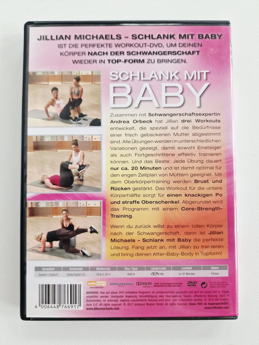 Tutti i DVDs: DVD Schlank mit Baby - Jillian Michaels – Usato da Hallau venduto da CHACLA 1