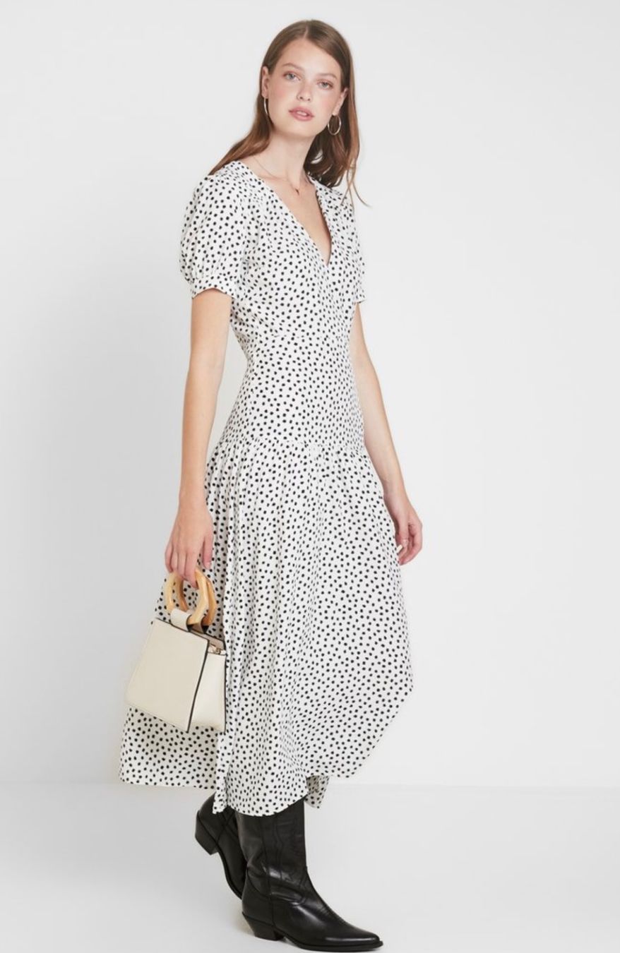 Topshop Vestiti: Topshop gepunktetes Maxikleid Gr. 36 – Usato da Schwerzenbach venduto da cygnuss 8