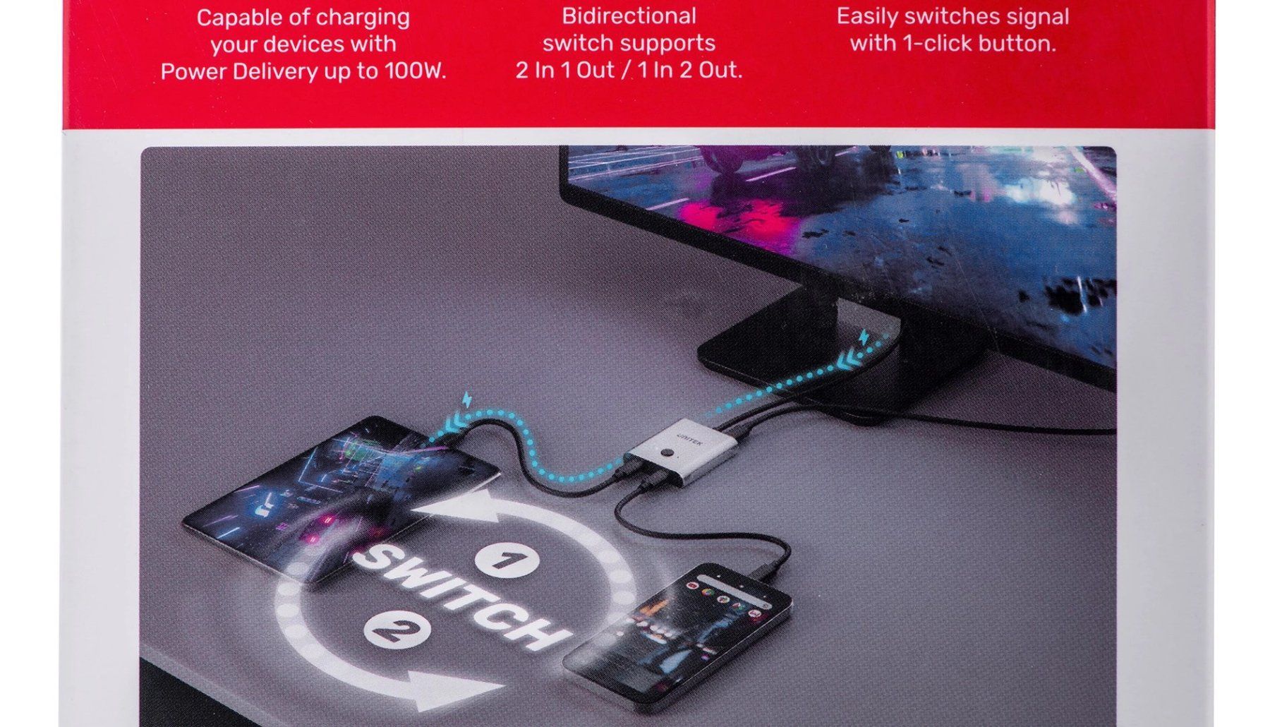 Unità & Adattatore: Unitek USB-C Bi-Direction Switch – Usato da Athenaz (Avusy) venduto da Kurtzuegg 3