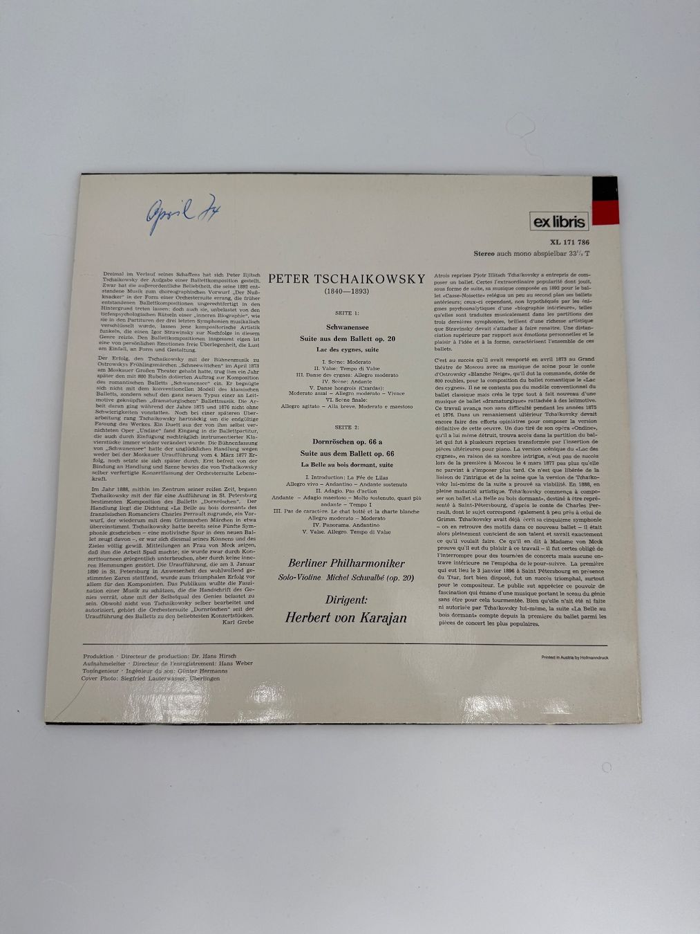 Dischi in vinile: Tchaikowsky - Schwanensee - LP/ Schallplatte – Usato da Auenstein venduto da moin. 1