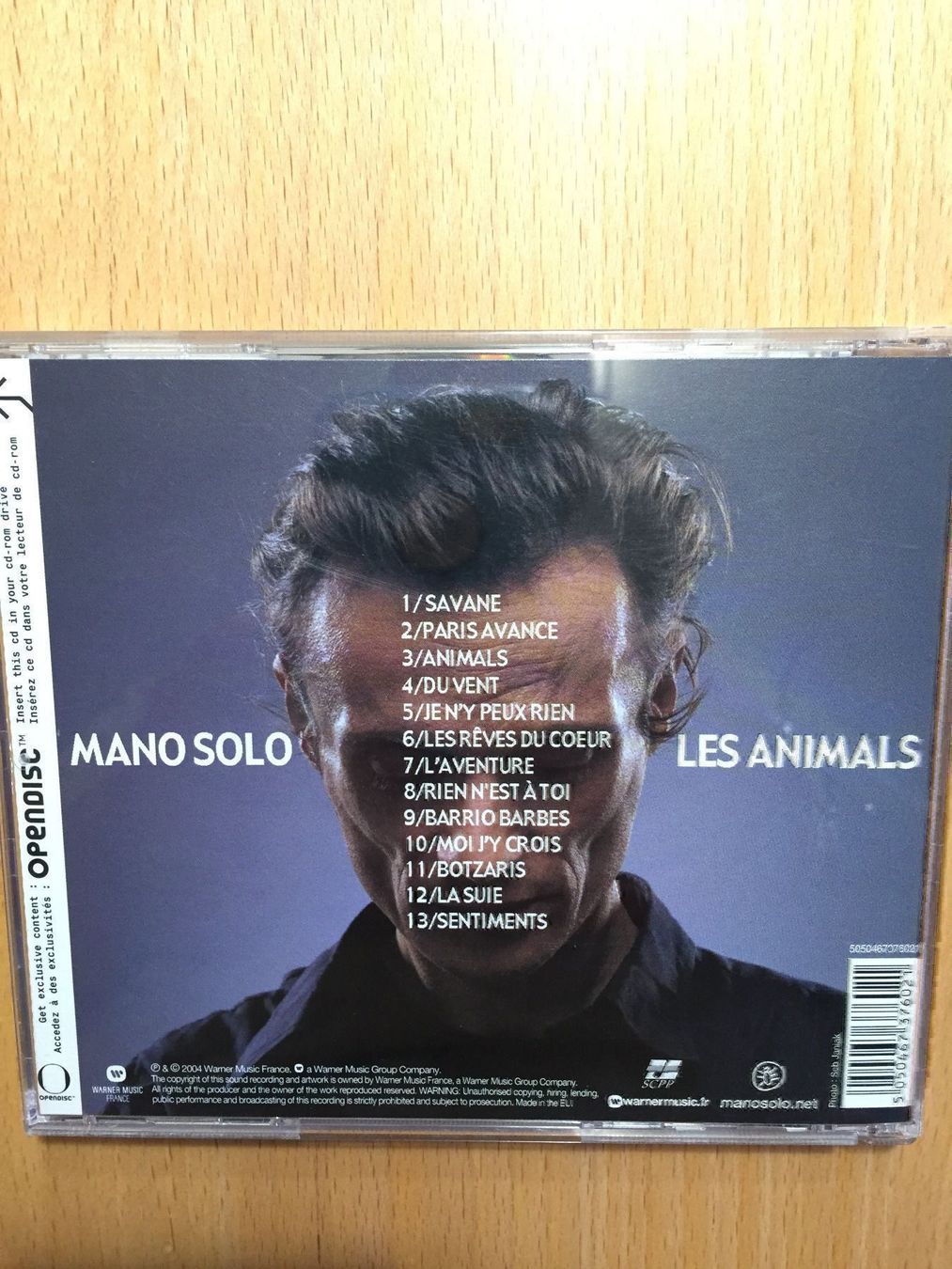 CD: Mano Solo - Les Animals – Usato da Rüti ZH venduto da alumedien 1
