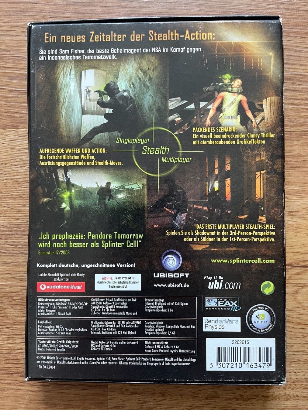 Giochi: Tom Clancys Splinter Cell – Usato da Ringgenberg BE venduto da Republic_Of_Gamers 1