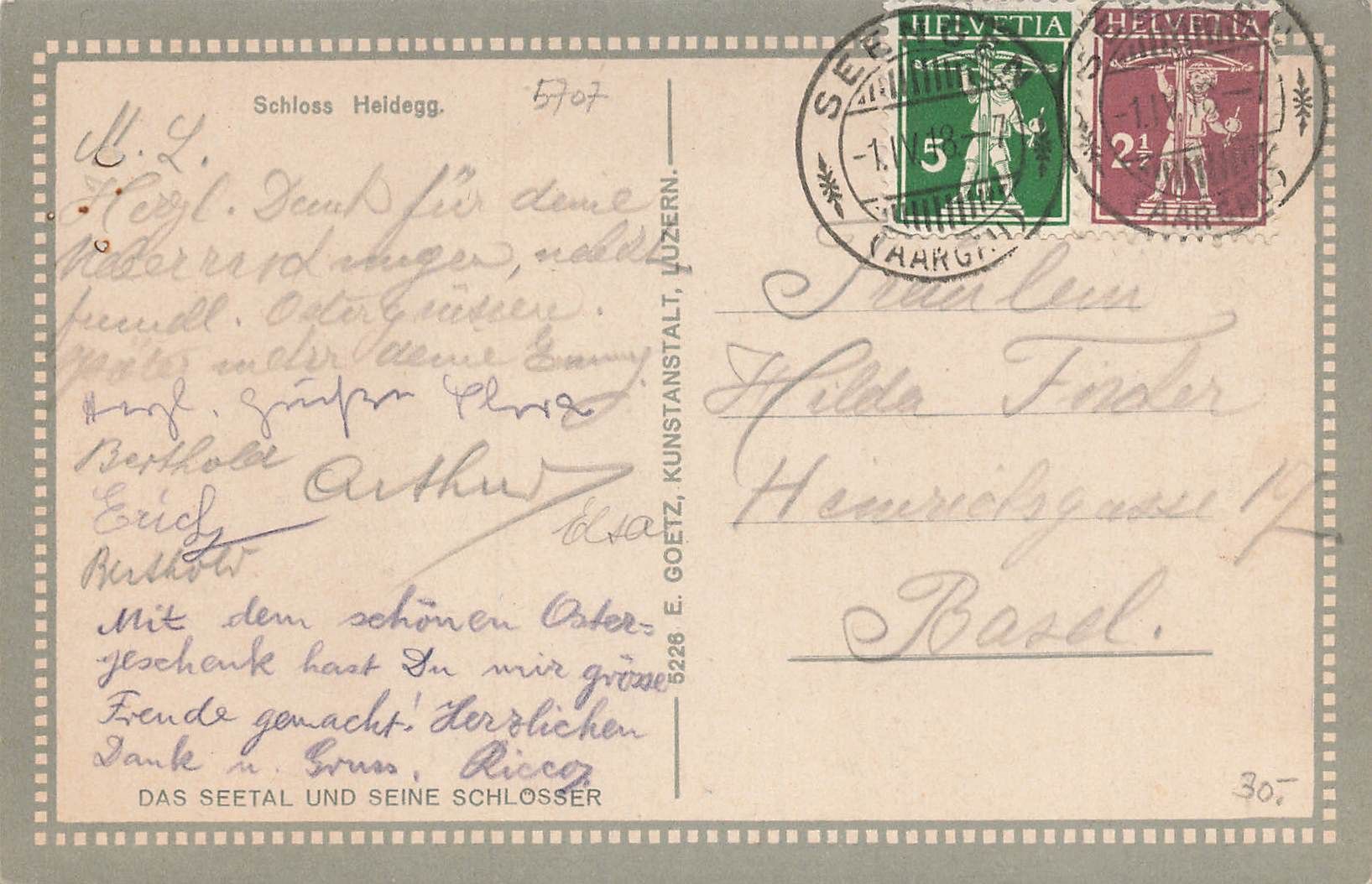 Cartoline postali: Schloss heidegg – Usato da Biasca venduto da Blenio71 1
