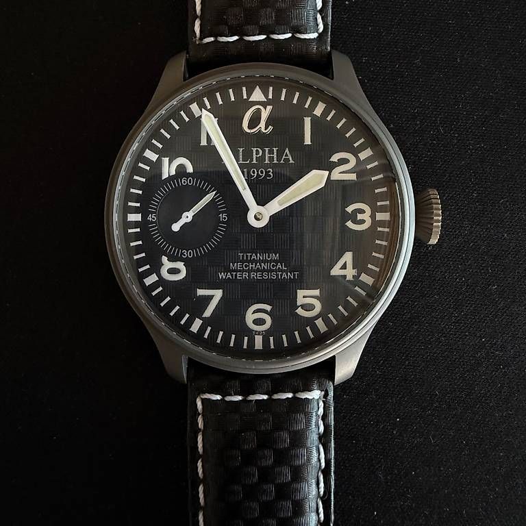 Orologi: Alpha 1993 Titanium Pilot 45mm  Full Set  Mint / Like New – Usato da Morges venduto da dav_v6sd
