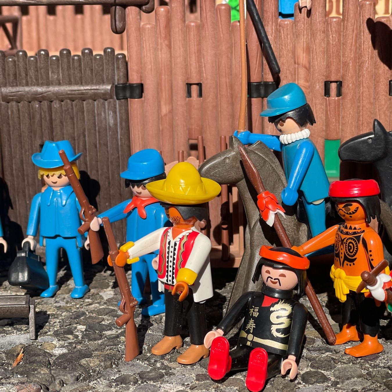 Playmobil Western Fort Randall, grand ensemble de jeu, quartier général vintage, Guerre civile, 3419, 1980 - France