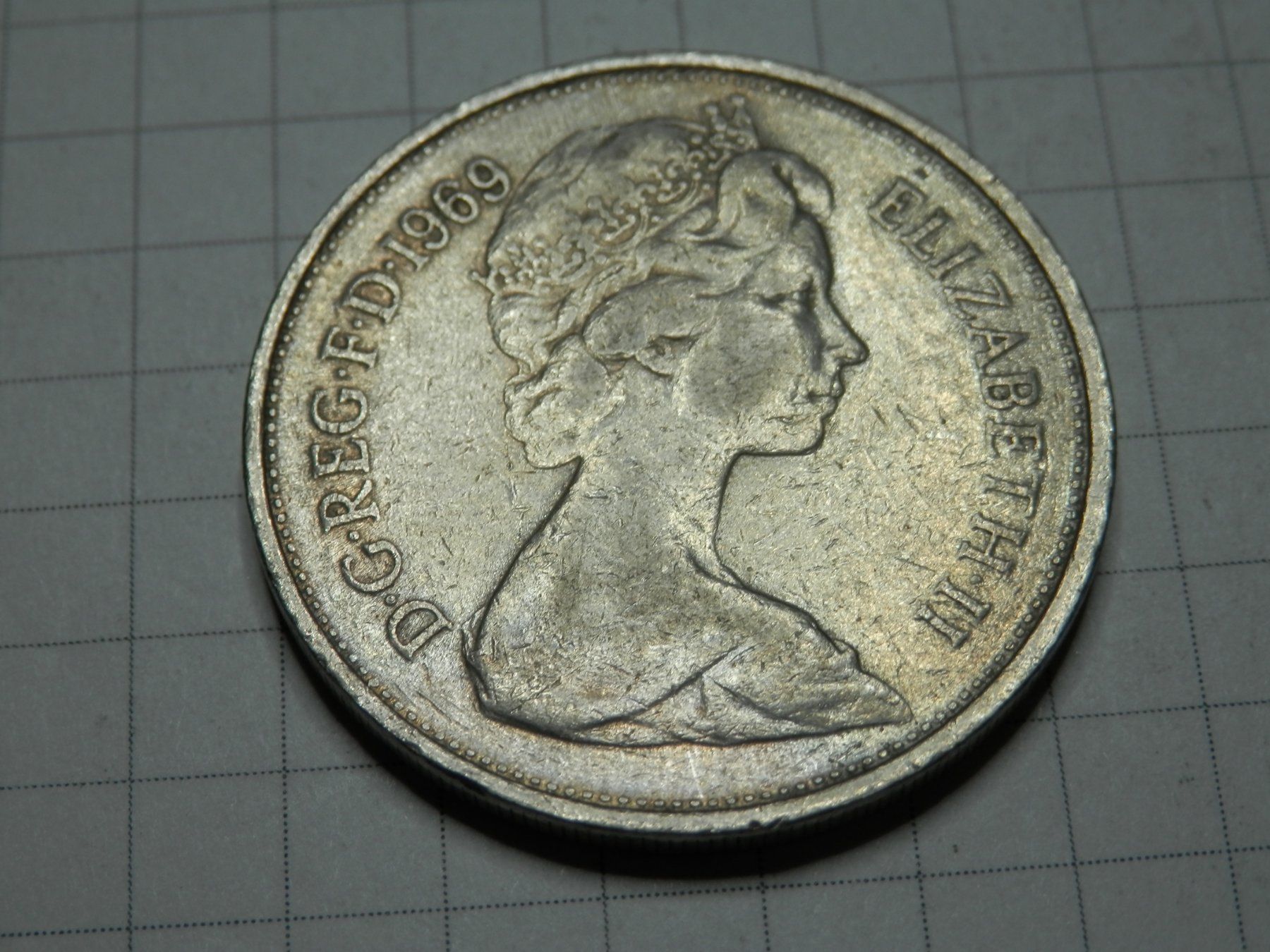 Alle Münzen: Großbritannien 10 New Pence, 1969 – Gebraucht aus Weiach von weiach81