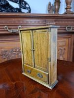Miniatur Schmuckschrank aus Holz Vintage Stil